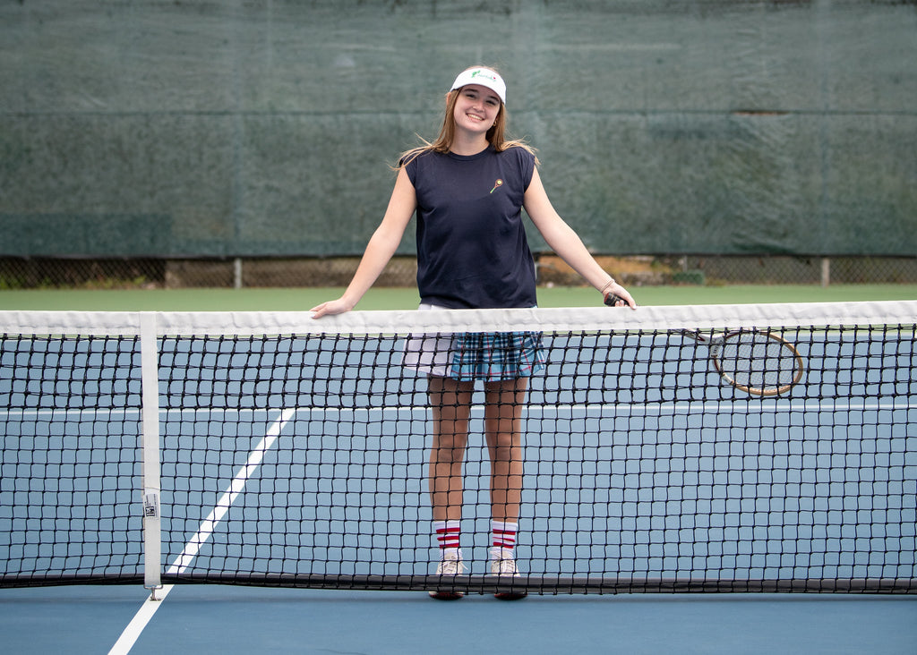 AGGIE BLUE PLAID SKIRT