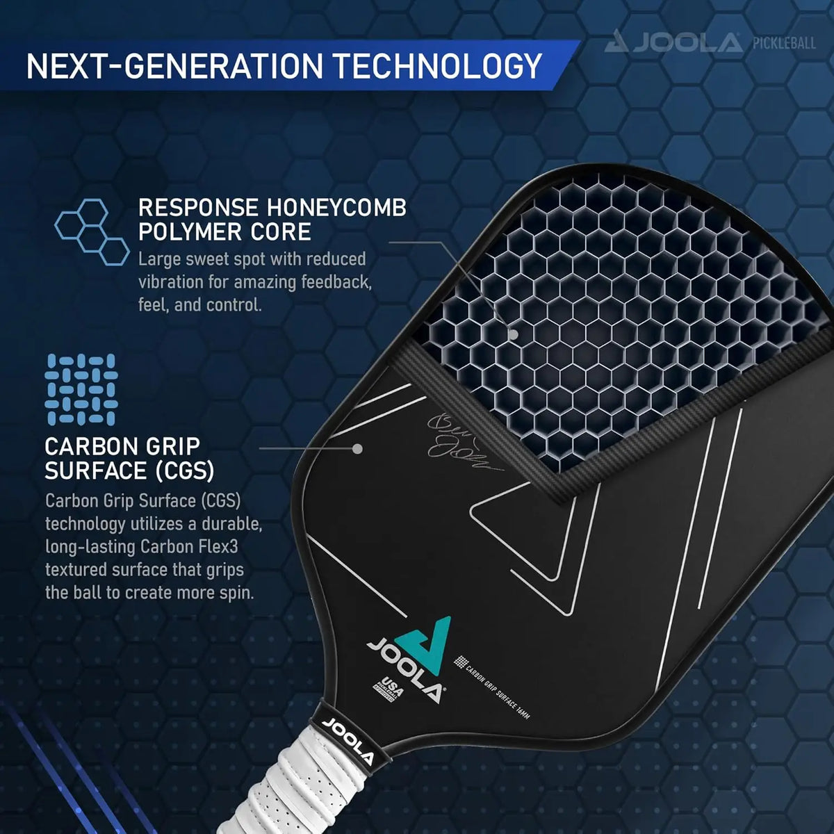 Textured Carbon Grip Paddle